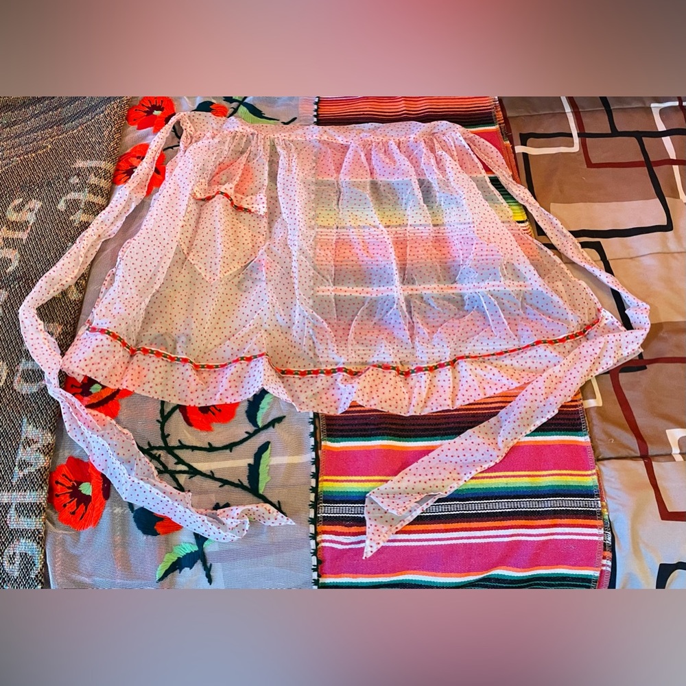Vintage Sheer Half Apron
